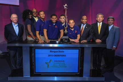 Morgan State students and administrators along with Honda executives.