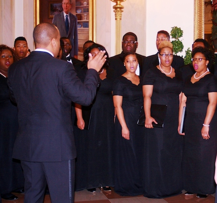 CSU Chorus singing in the White House