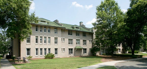 The newly renamed East Residence Hall at Duke University